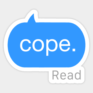 Cope Text Sticker